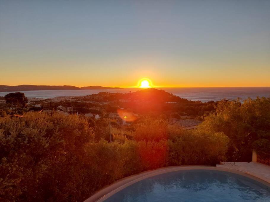 4-Star Private Villa With Heated Pool And Panoramic Sea View At Gulf De Saint Tropez กาวาแลร์-ซูร์-แมร์ ภายนอก รูปภาพ