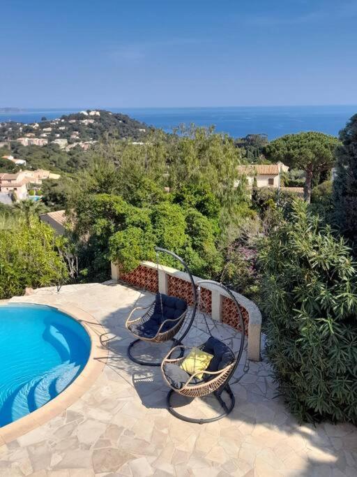 4-Star Private Villa With Heated Pool And Panoramic Sea View At Gulf De Saint Tropez กาวาแลร์-ซูร์-แมร์ ภายนอก รูปภาพ