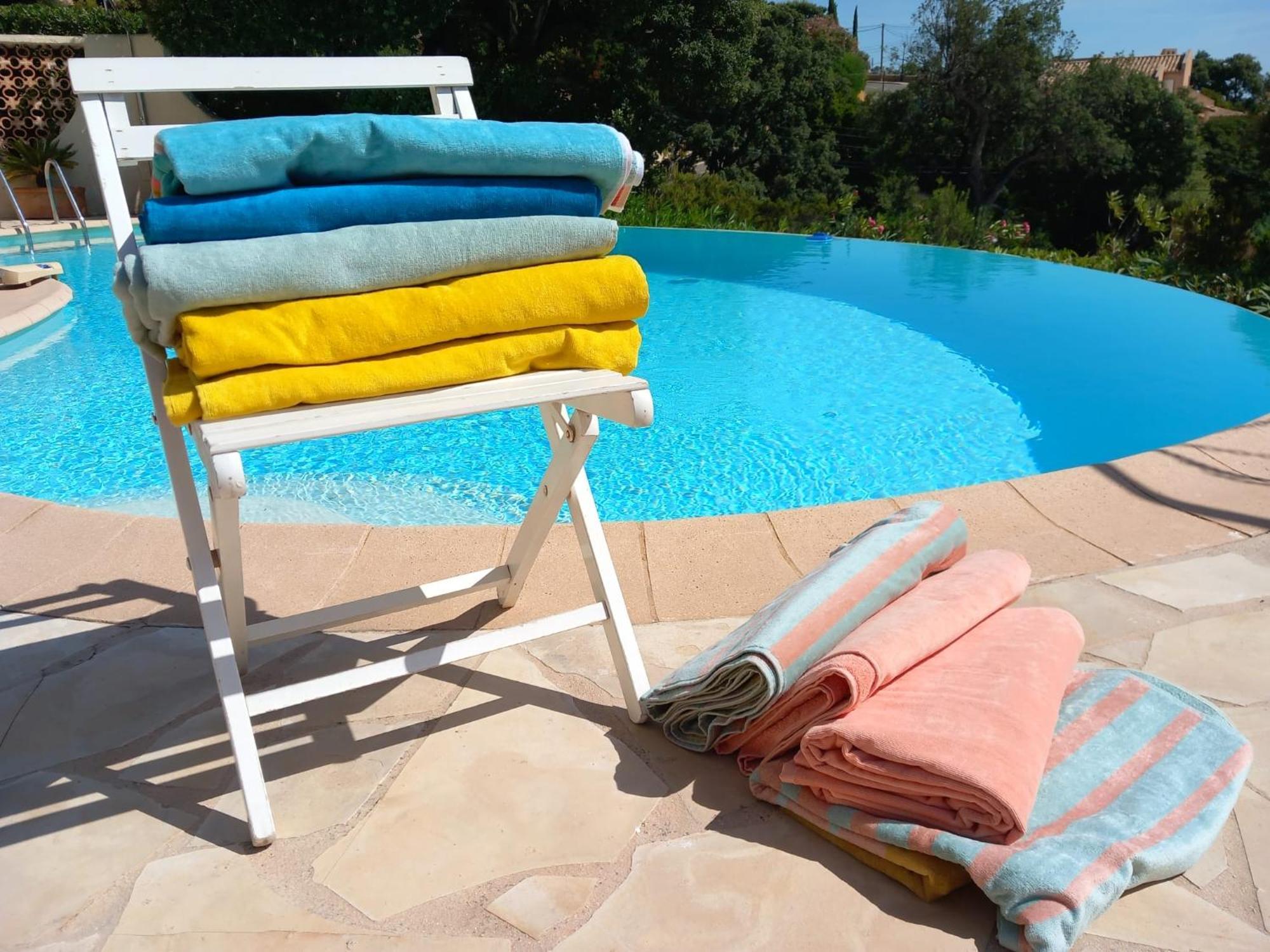 4-Star Private Villa With Heated Pool And Panoramic Sea View At Gulf De Saint Tropez กาวาแลร์-ซูร์-แมร์ ภายนอก รูปภาพ
