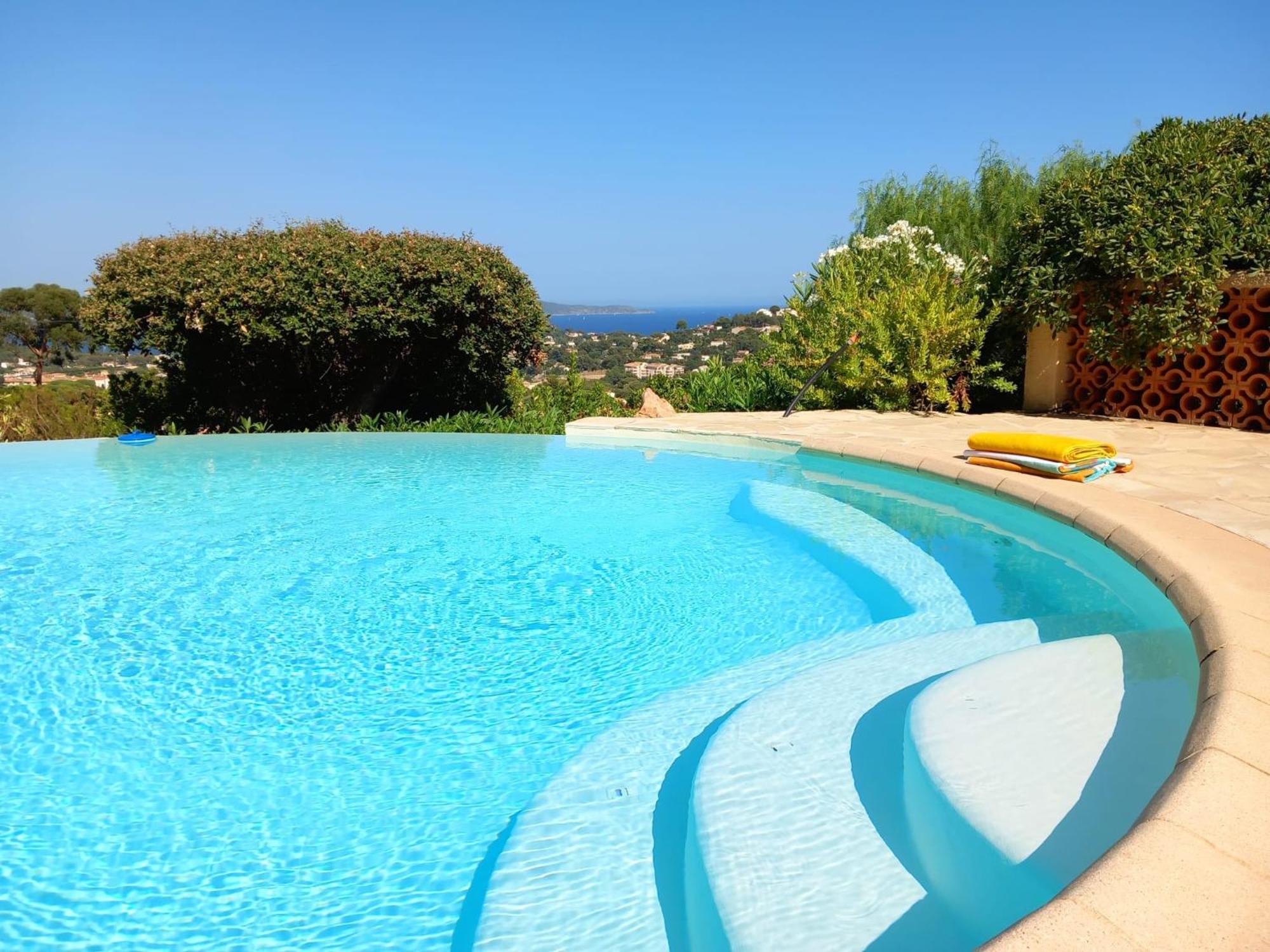 4-Star Private Villa With Heated Pool And Panoramic Sea View At Gulf De Saint Tropez กาวาแลร์-ซูร์-แมร์ ภายนอก รูปภาพ